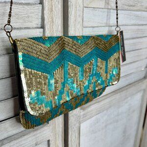 Charlie Paige Sequins Evening Bag Purse NEW NWT